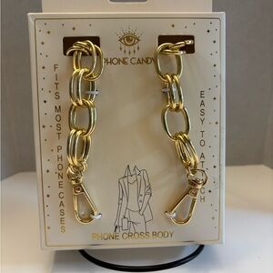 Gold Chain Phone Crossbody NIB
